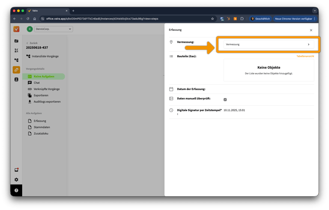 2025-11-10 Vermessung exportieren bei abgeschlossenen Vorgängen 2