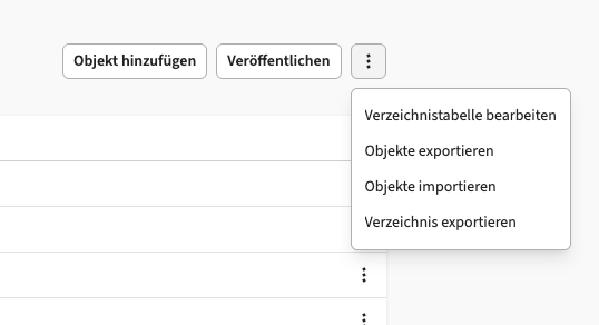 2026-01-08 Vaira Office Verzeichniseinstellungen Optionsmenü
