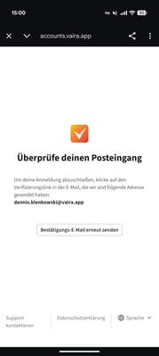 2026-01-12 Vaira App Account erstellen 2