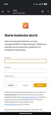 2026-01-12 Vaira App Account erstellen 5
