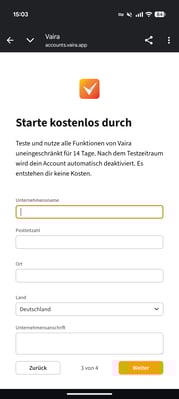 2026-01-12 Vaira App Account erstellen 6