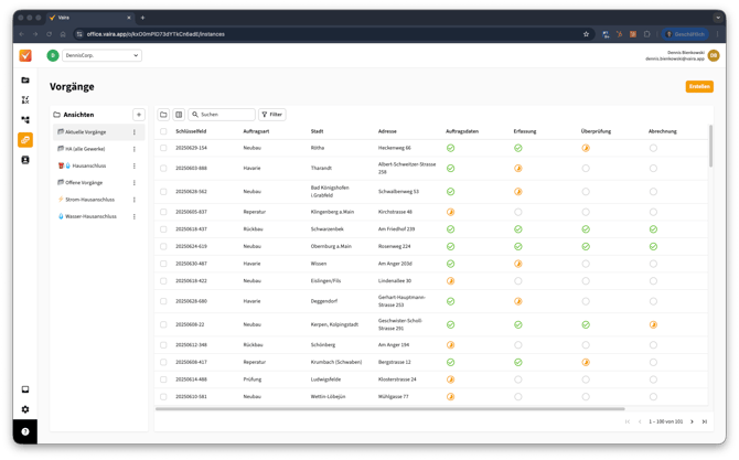 2026-01-12 Vaira Office Profil einrichten 1