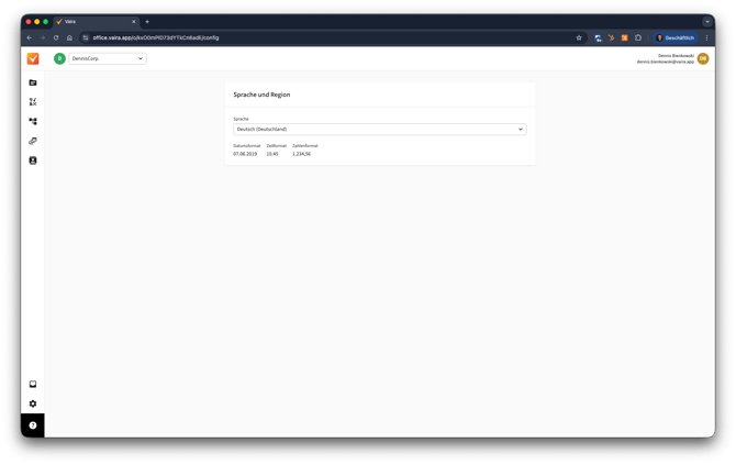2026-01-12 Vaira Office Sprache einstellen 2