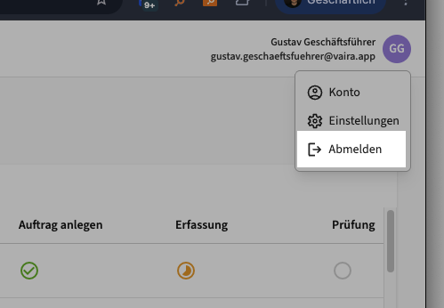 2026-01-23 Vaira Office Ausloggen 2