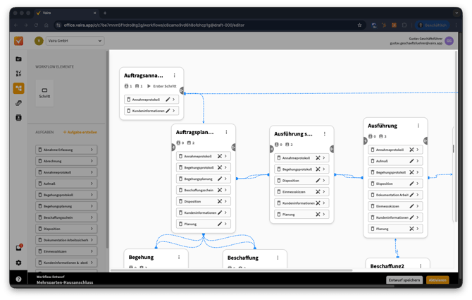 2026-01-23 Vaira Office Workflow-Engine Bearbeiten-Ansicht 1