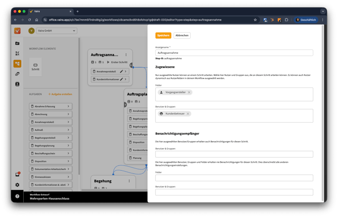 2026-01-23 Vaira Office Workflow-Engine Felder in Schrittkonfiguration