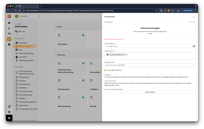 2026-01-27 Vaira Office Vermessung importieren 1