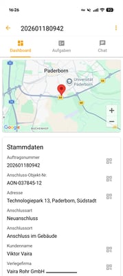 2026-01-29 Vaira App Dashboardansicht