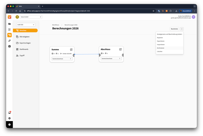 2026-01-29 Vaira Office Workflow archivieren