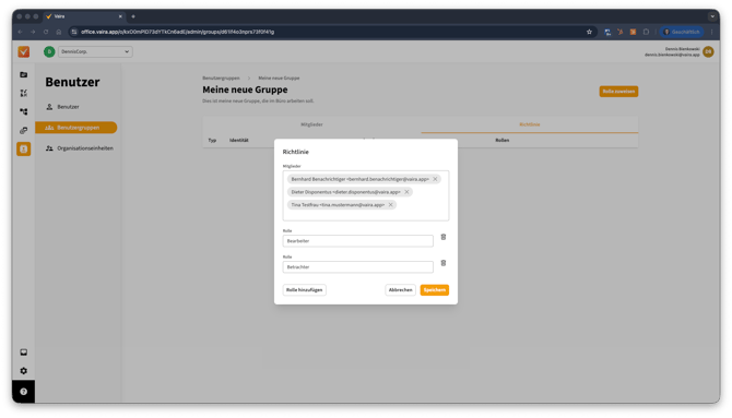 2026-02-04 Vaira Office Nutzergruppen erstellen und Richtlinien 6