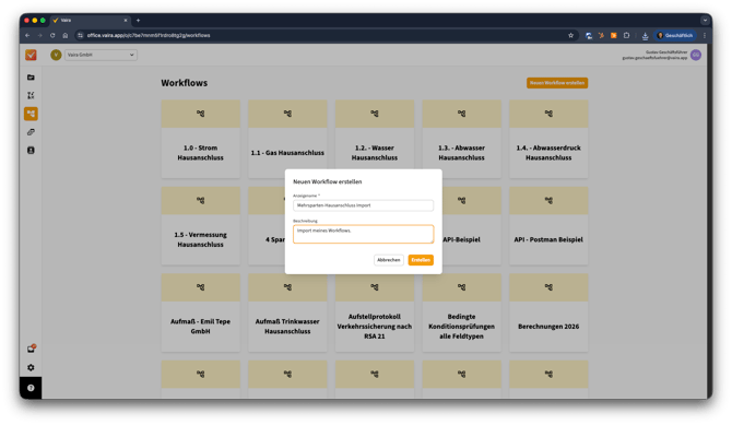 2026-02-04 Vaira Office Workflows exportieren und importieren 2