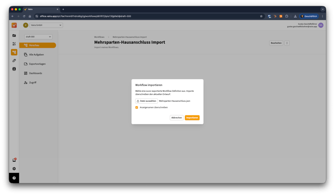2026-02-04 Vaira Office Workflows exportieren und importieren 6
