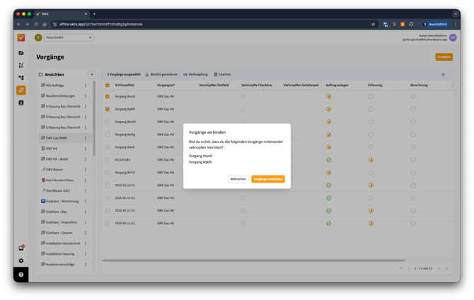 2026-02-05 Vaira Office Vorgänge verknüpfen 11