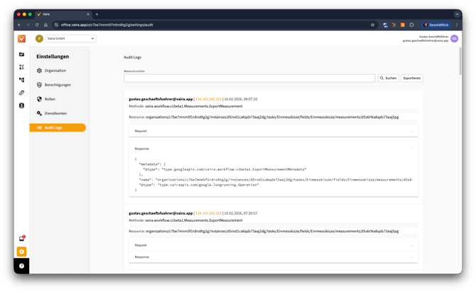 2026-02-10 Vaira Office Audit Logs 3