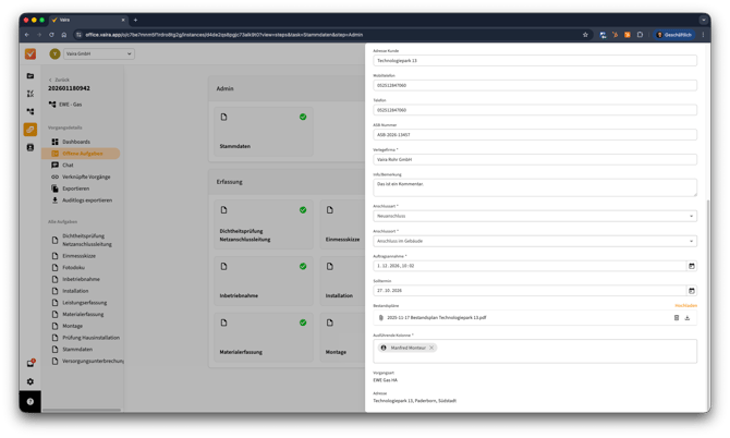 2026-02-16 Vaira Office Aufgaben bearbeiten 3