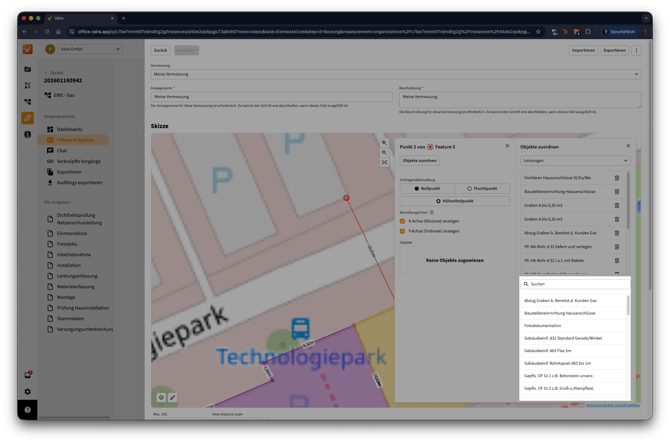 2026-02-18 Vaira Office Objekte zu Messpunkten hinzufügen 6