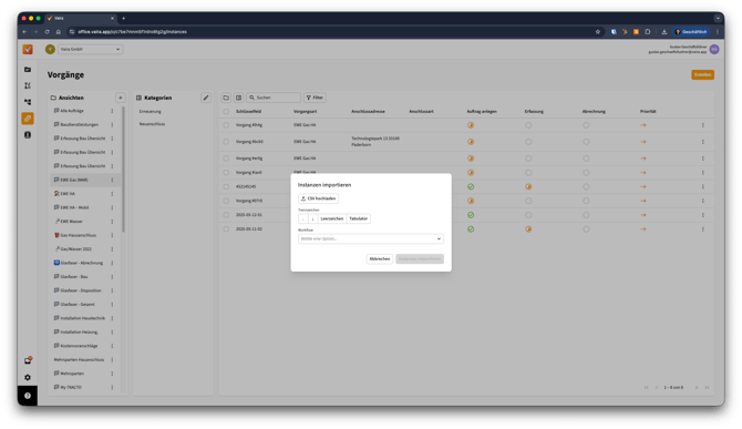 2026-02-20 Vaira Office Vorgänge per CSV importieren 2