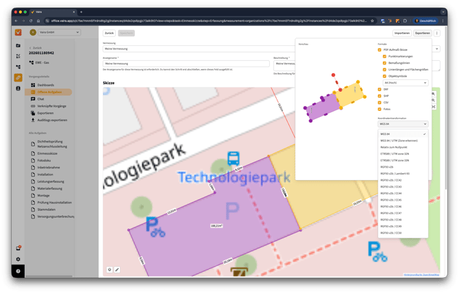 2026-02-23 Vaira Office Digitale Skizze exportieren und Exportvorschau nutzen 3