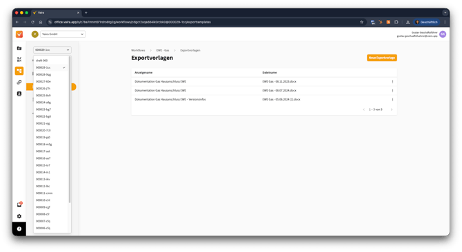 2026-02-23 Vaira Office Exportvorlagen zu Workflow hinzufügen 3