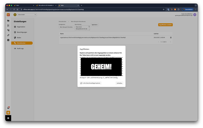2026-02-26 Vaira Office Dienstkonto erstellen 5