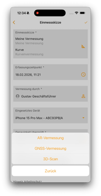 2026-04-30 Vaira App AR-Vermessung starten 3
