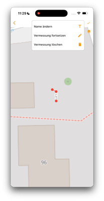 2026-05-05 Vaira App Namen einer GNSS-Vermessung ändern 2