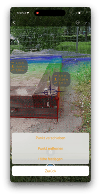 2026-05-07 Vaira App AR-Vermessung Höhe festlegen und Volumenvermessung 2