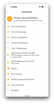 2026-05-07 Vaira App Höhen-Offsets von Antennen einstellen 0