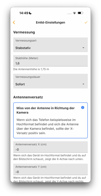 2026-05-07 Vaira App Höhen-Offsets von Antennen einstellen 1