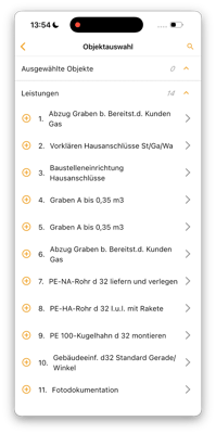 2026-05-07 Vaira App Materialliste während der Vermessung bestücken 3