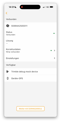2026-07-31 Vaira App Stonex S599 mit Vaira verbinden 2